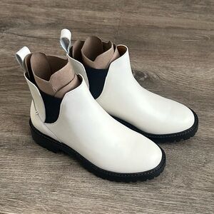 White Chelsea Boots